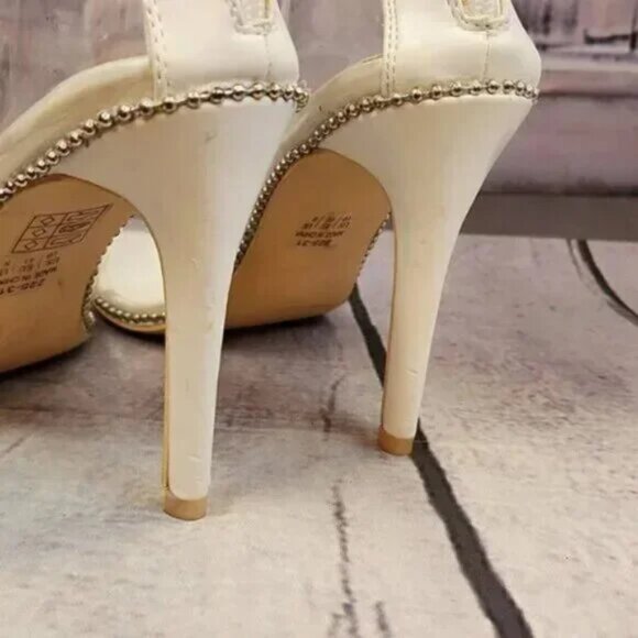 Mackin J Clear Bootie Peep Toe Heels - Picture 8 of 9